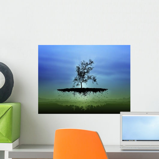 Digitally Generated Image Flying Wall Decal Design 2