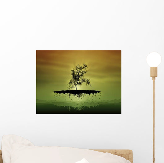 Digitally Generated Image Flying Wall Decal Design 1