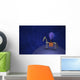 Illustration Martian Riding Horse Wall Decal