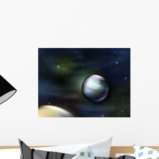 Illustration Planets Outer Space Wall Decal