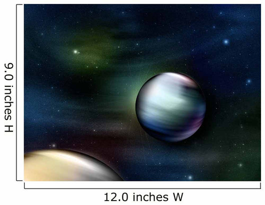 Illustration Planets Outer Space Wall Decal