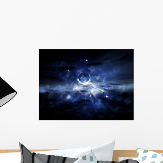 Digitally Generated Image Planet Wall Decal