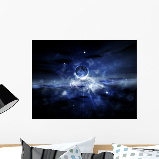 Digitally Generated Image Planet Wall Decal