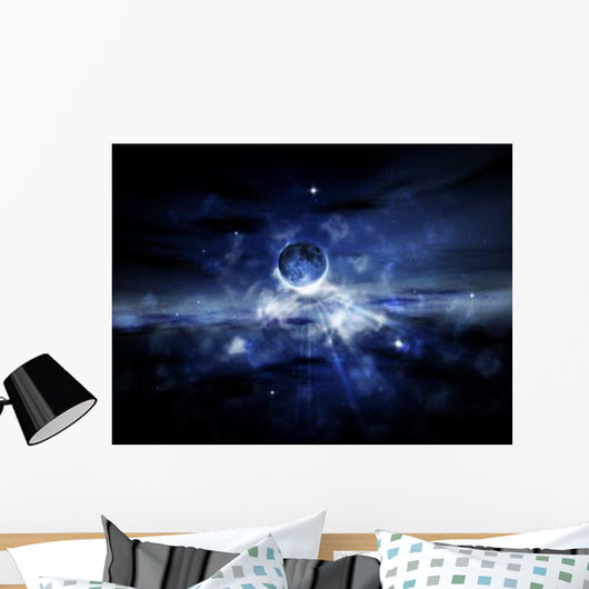 Digitally Generated Image Planet Wall Decal