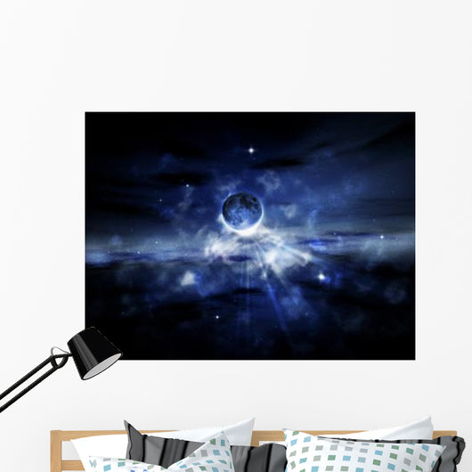 Digitally Generated Image Planet Wall Decal