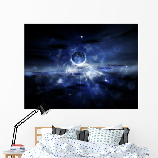 Digitally Generated Image Planet Wall Decal