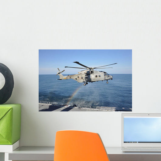 Italian Navy Eh-101ash Helicopter Wall Decal