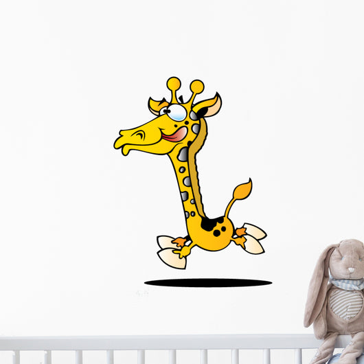 Cartoon Giraffe Wall Decal