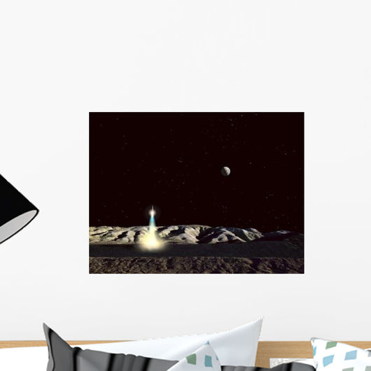 Earth Hangs Low Lunar Wall Decal