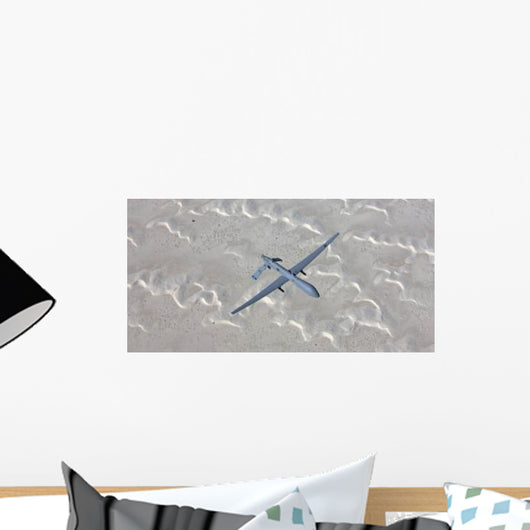 Mq-1 Predator Flies over Wall Decal Design 2