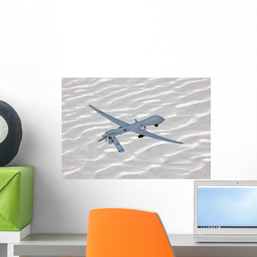 Mq-1 Predator Flies over Wall Decal Design 1