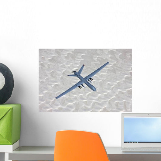 Mq-9 Reaper Flies Training Wall Decal Design 1