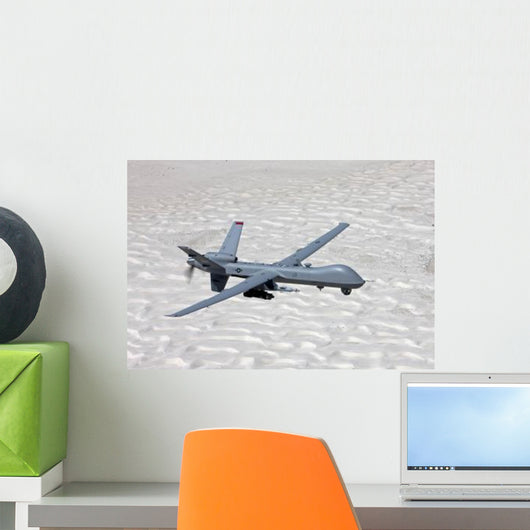 Mq-9 Reaper Flies Training Wall Decal Design 5