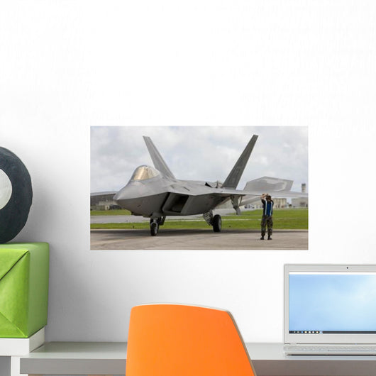 F-22 Raptor Goes through Wall Decal