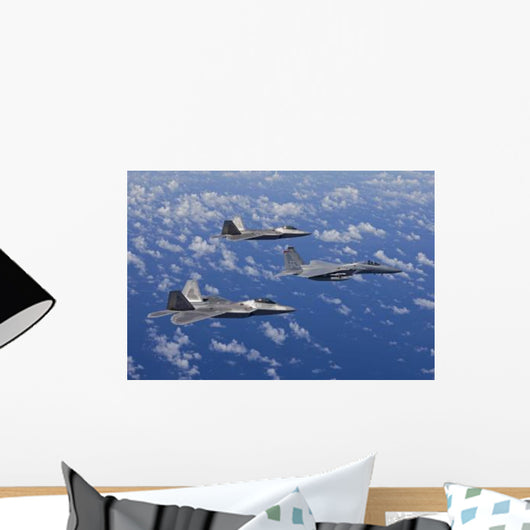 F-15 Eagle and Two Wall Decal
