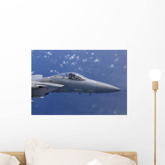 F-15 Eagle Flies over Wall Decal Design 1