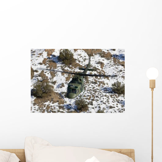 Uh-1n Twin Huey near Wall Decal Design 4