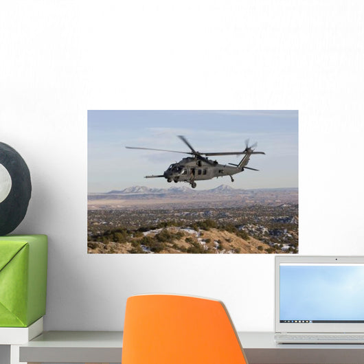 Hh-60g Pave Hawk Flies Wall Decal Design 4