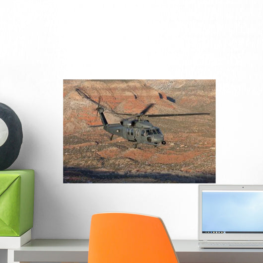 Hh-60g Pave Hawk Flies Wall Decal Design 3