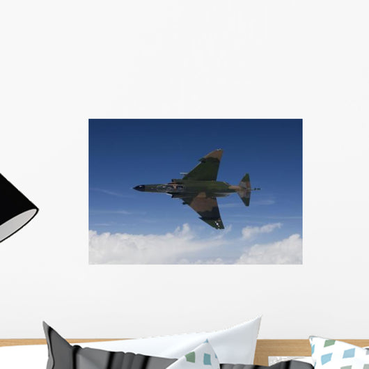 Qf-4e Aircraft Flies over Wall Decal Design 2