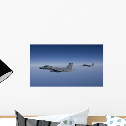 Two F-15 Eagles Fly Wall Decal Design 8
