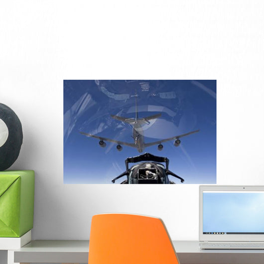 F-15 Eagle Pulls into Wall Decal Design 3