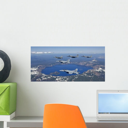 Five Ship Aircraft Formation Wall Decal Design 3