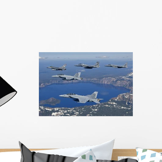 Five Ship Aircraft Formation Wall Decal Design 2