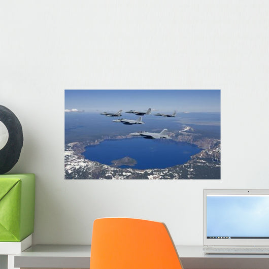 Five Ship Aircraft Formation Wall Decal Design 1
