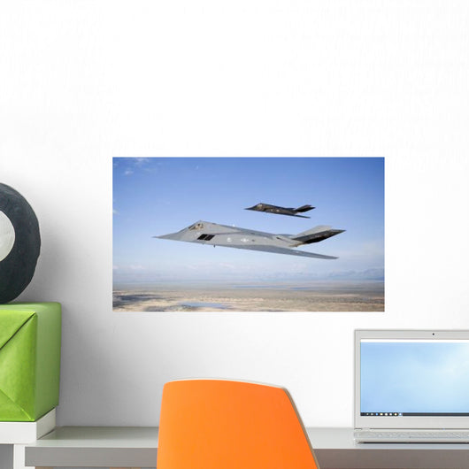 Two F-117 Nighthawk Stealth Wall Decal Design 3