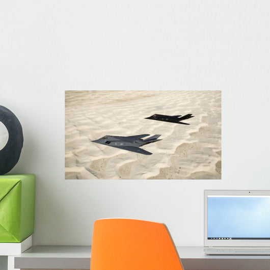 Two F-117 Nighthawk Stealth Wall Decal Design 2