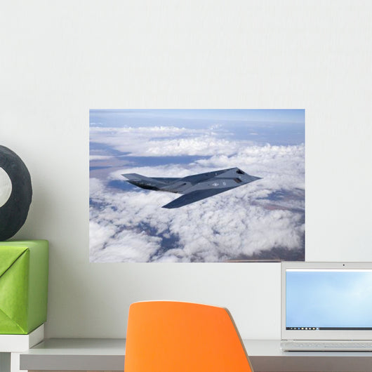 F-117 Nighthawk Stealth Fighter Wall Decal Design 1