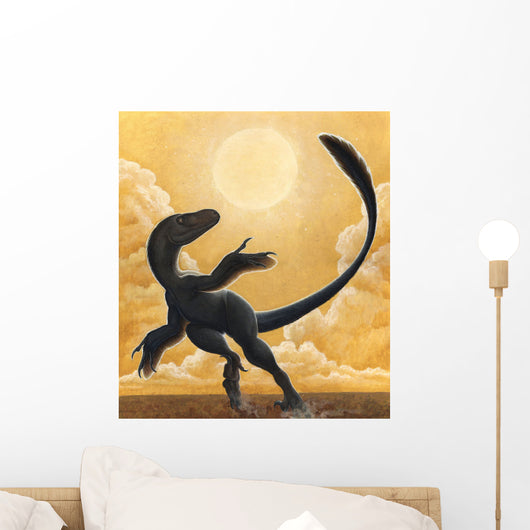 Deinonychus Antirrhopus Dancing Sun Wall Decal