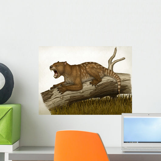 Thylacoleo Carnifex Marsupial and Wall Decal