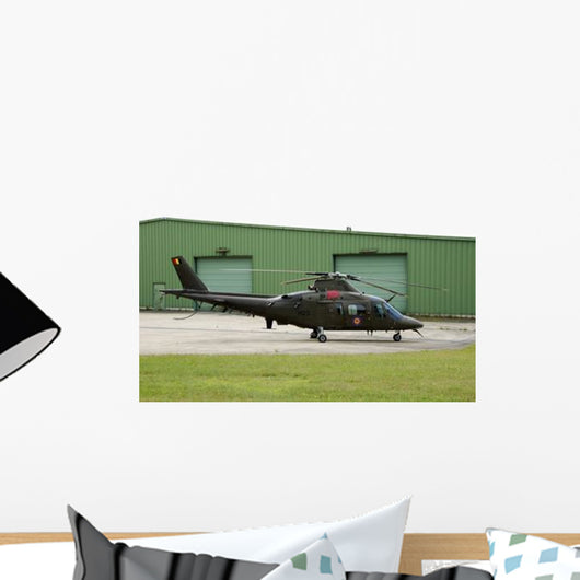Agusta A-109 Helicopter Belgian Wall Decal Design 1