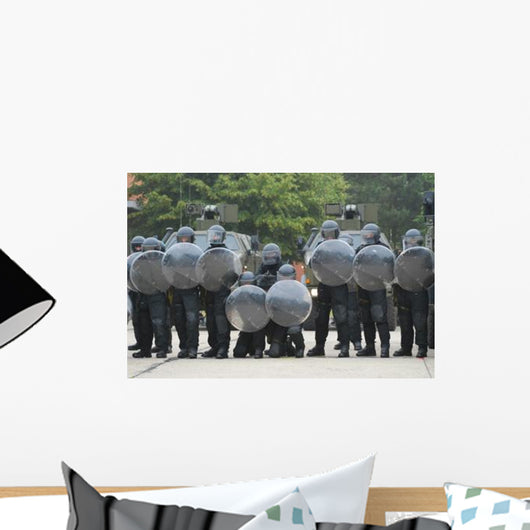 Belgian Infantry Soldiers Training Wall Decal Design 3