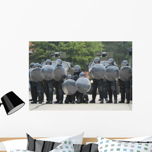 Belgian Infantry Soldiers Training Wall Decal Design 3