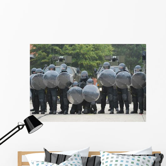 Belgian Infantry Soldiers Training Wall Decal Design 3