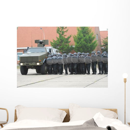 Belgian Infantry Soldiers Training Wall Decal Design 2