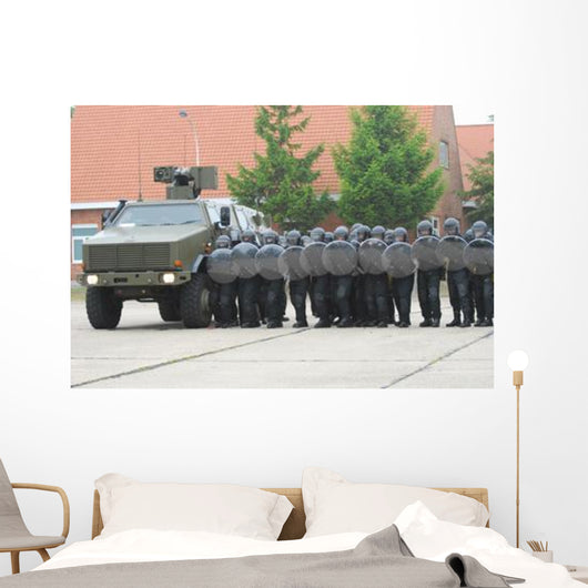 Belgian Infantry Soldiers Training Wall Decal Design 2