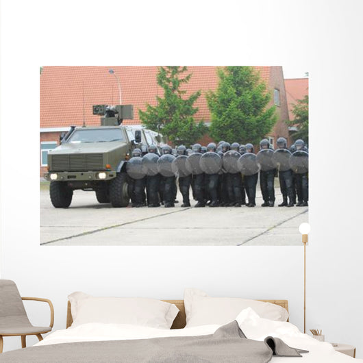 Belgian Infantry Soldiers Training Wall Decal Design 2