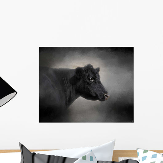Portrait Of The Black Angus Wall Mural