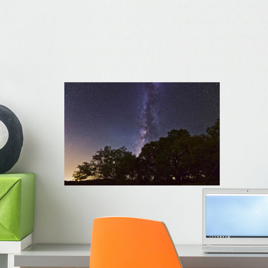 Milky Way above Live Wall Decal Design 2