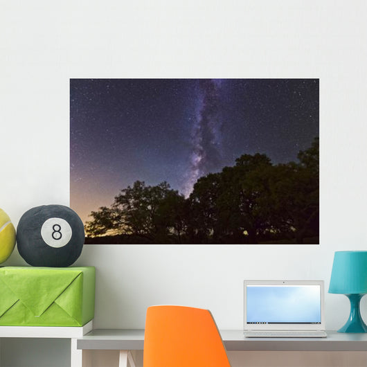 Milky Way above Live Wall Decal Design 2
