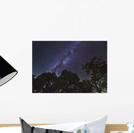 Milky Way above Live Wall Decal Design 1