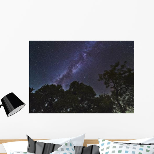 Milky Way above Live Wall Decal Design 1