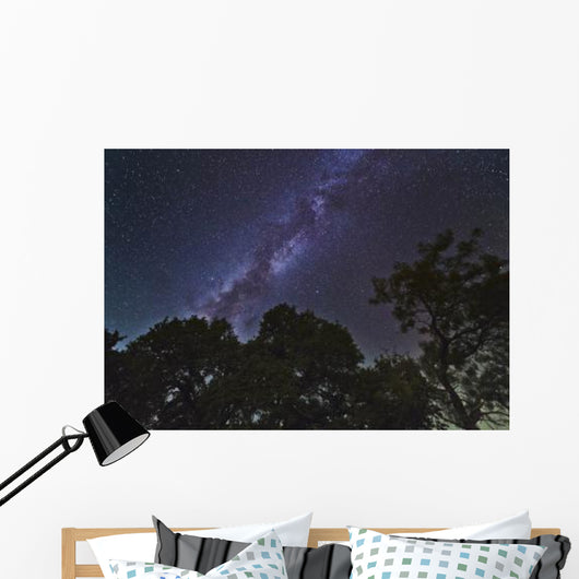 Milky Way above Live Wall Decal Design 1