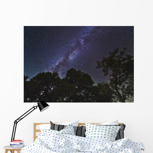 Milky Way above Live Wall Decal Design 1