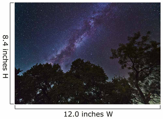 Milky Way above Live Wall Decal Design 1