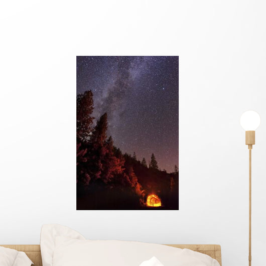 Milky Way over Mountain Wall Decal